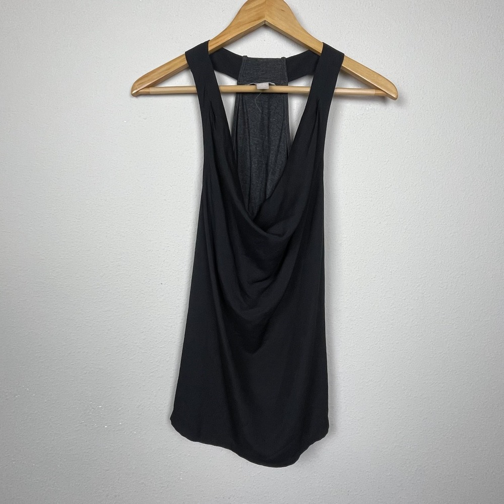 Banana Republic Black High-Neck Tank Size S Sleeveless‎ Mixed Media
